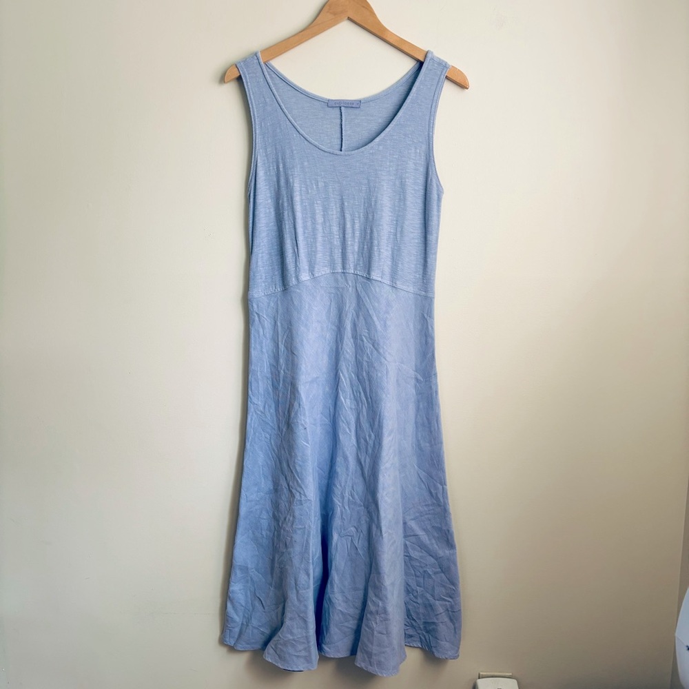 Cut Loose lavender linen dress